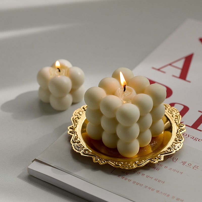 Candle Making Tutorial - 3D Bubble Cube Candle Silicone Mould