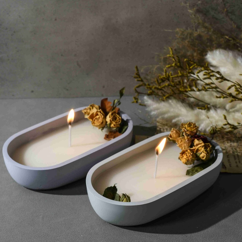 Candle Making Jars With Lids - DIY Size Boat Storage Bowl Silicone