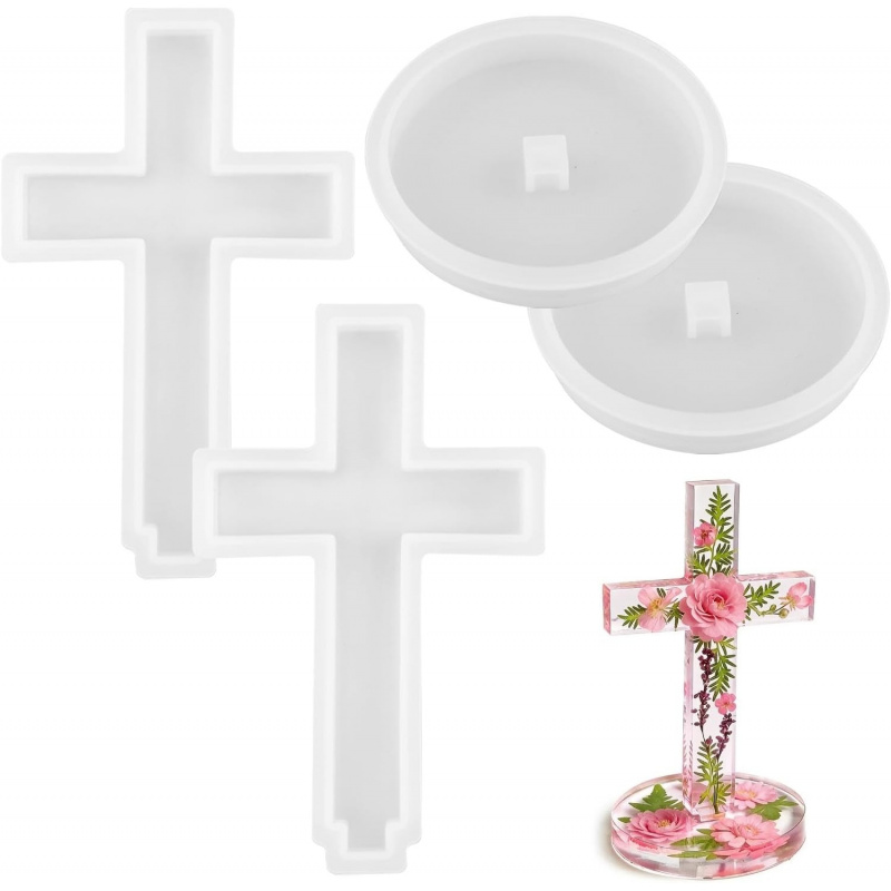 Candle Making Jug - Two silicone molds with a base