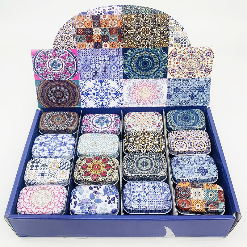32PC Mini Vintage Flower Candy - огляд і ціна Tin Container Lid
