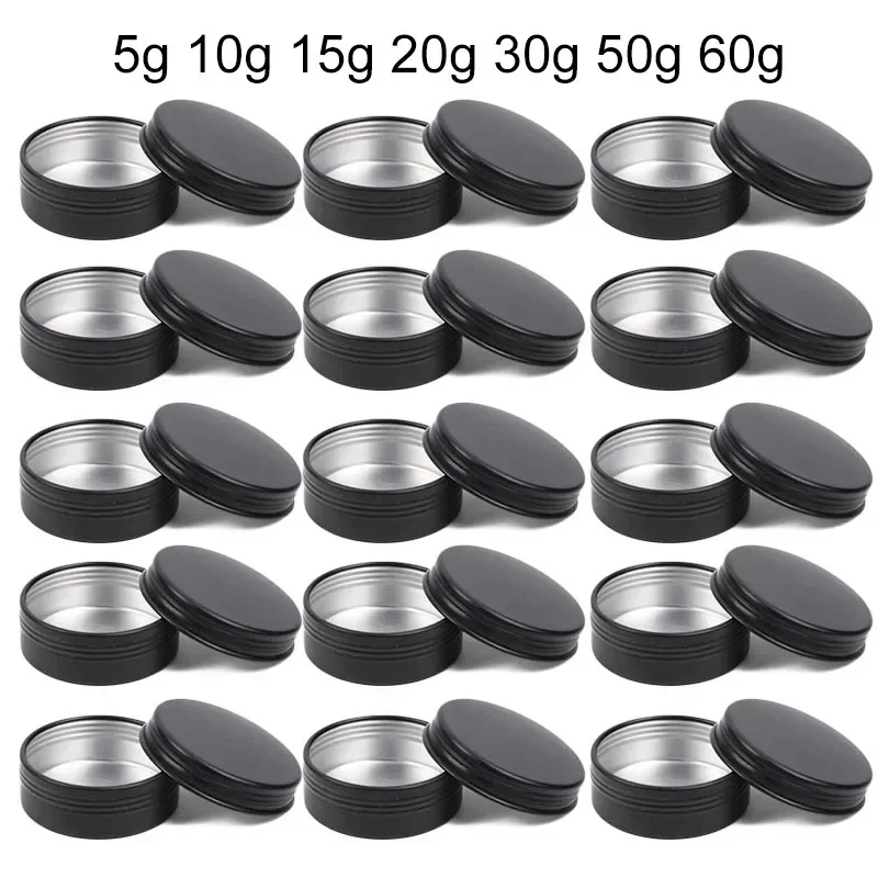 50Pcs Black Empty Candle Jars  - огляд і ціна Tin Container Lid