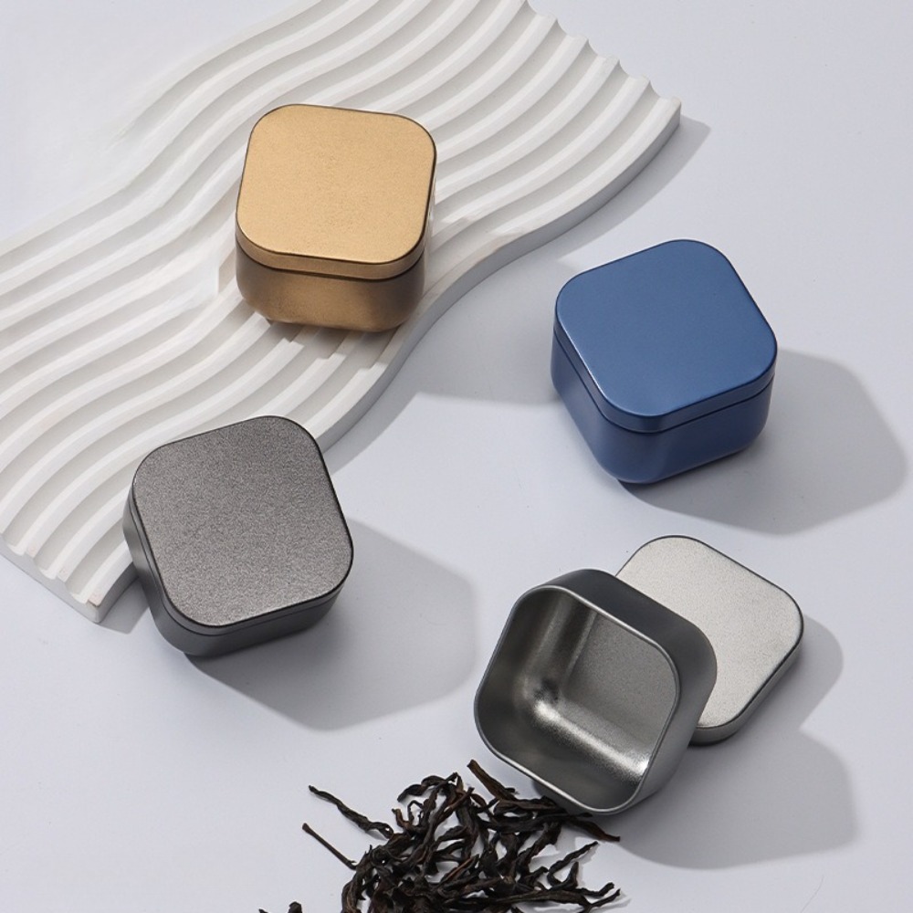 20PCS Empty Square Candle Jars - огляд і ціна Tin Container Lid