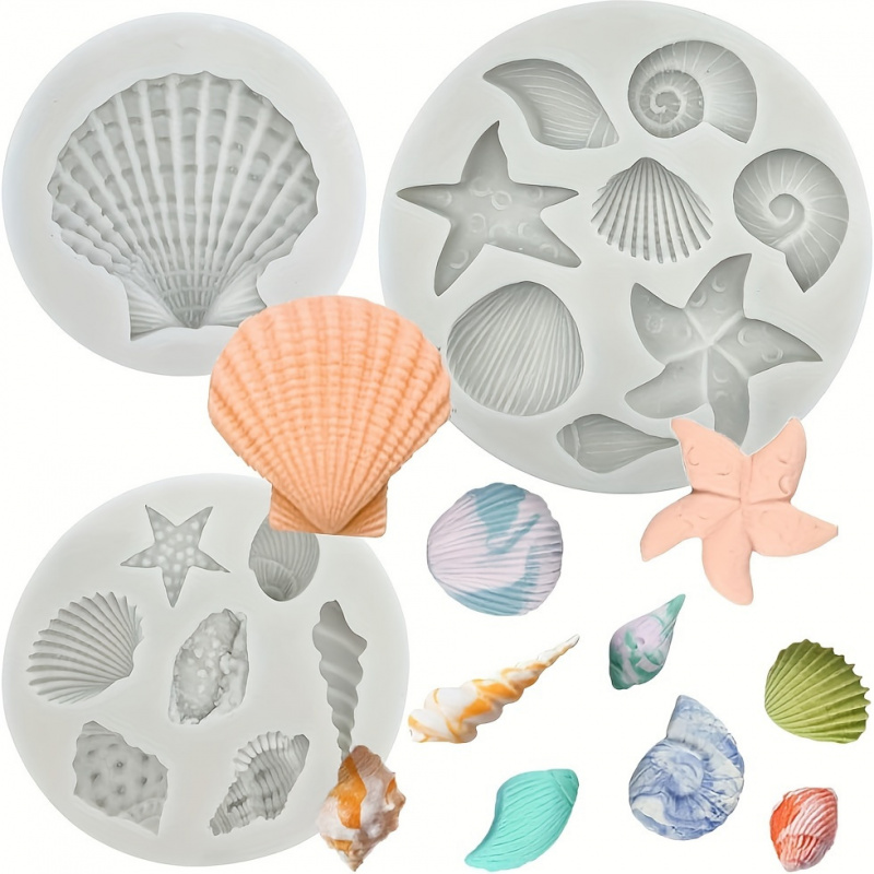 3pcs/set, Shell Mold Set, Irre - огляд і ціна Candle Making Kits