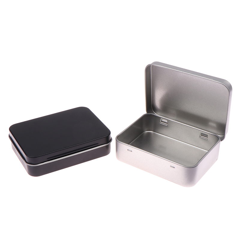 Black/Silver Frosted Household - огляд і ціна Tin Container Lid