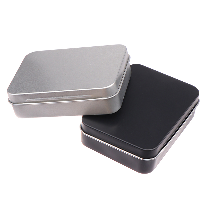 Black/Silver Frosted Household - огляд і ціна Tin Container Lid