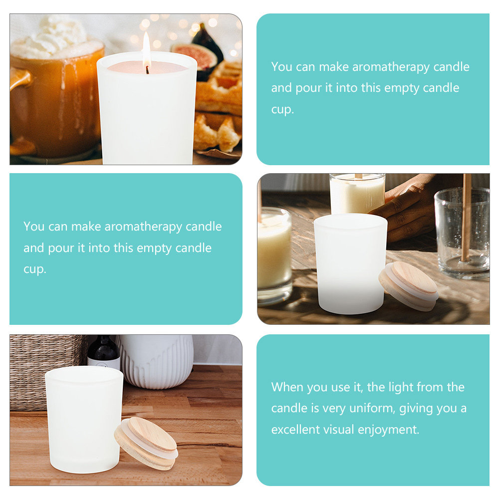 Empty Glass Jar Glass Containe - огляд і ціна Candle Making Jars With Lids