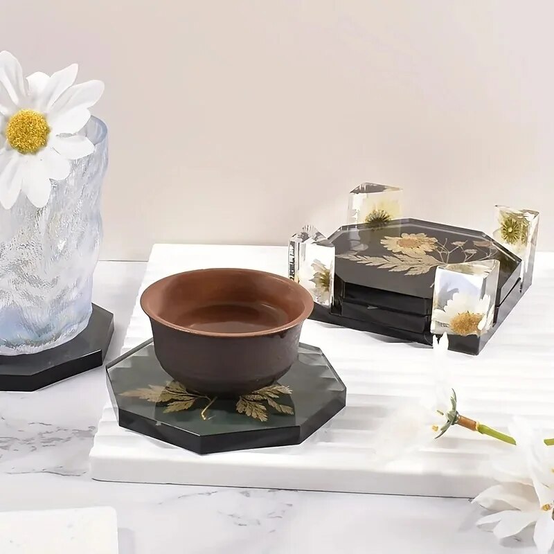 Coaster Resin Molds Set Includ - огляд і ціна Candle Making Jars With Lids