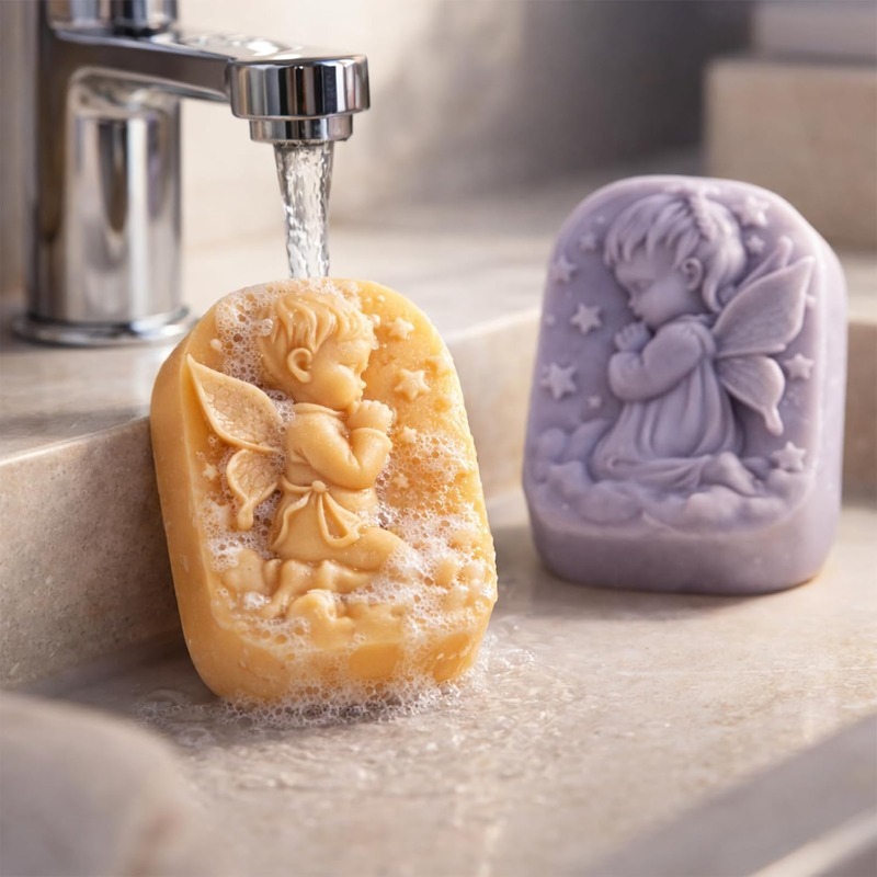 Angel Silicone Mold For Soap M - огляд і ціна Candle Making Tutorial