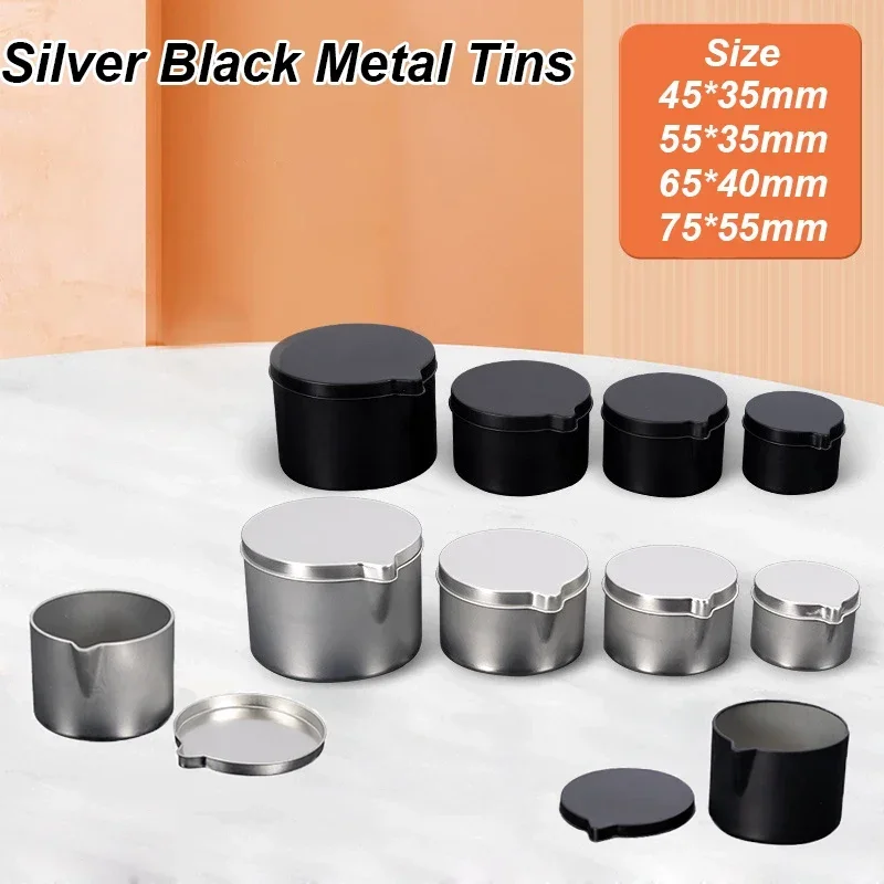 12PCS Silver Black Metal Tins  - огляд і ціна Candle Making Jug
